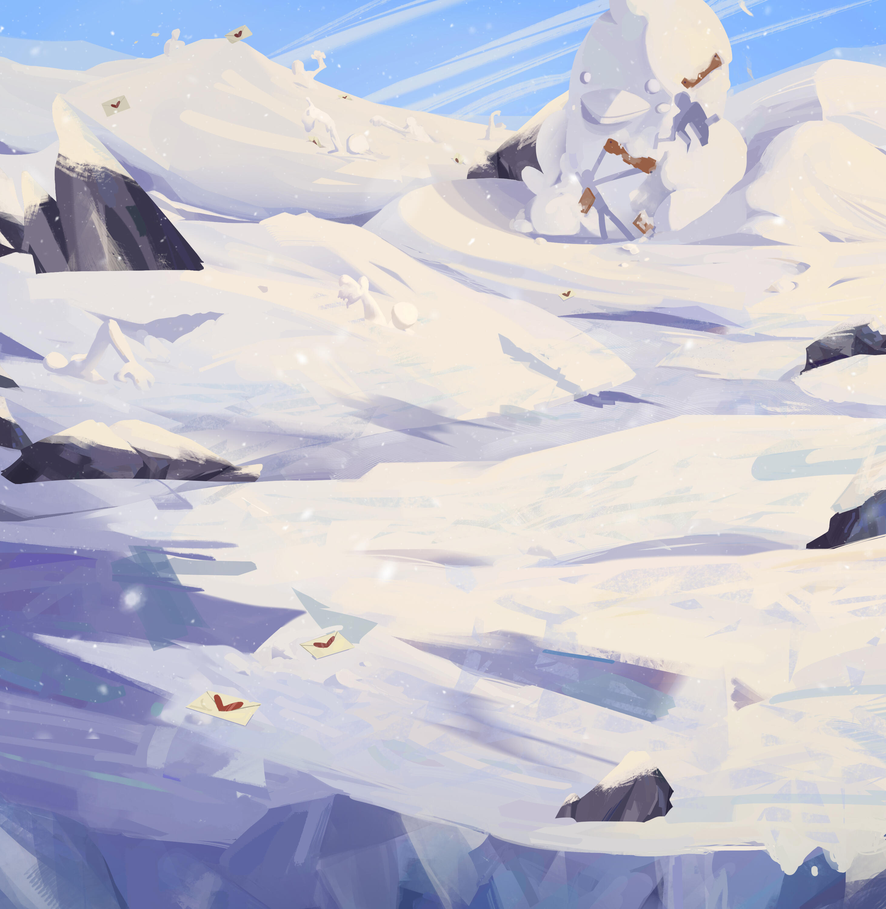 Winter Sale Background Art