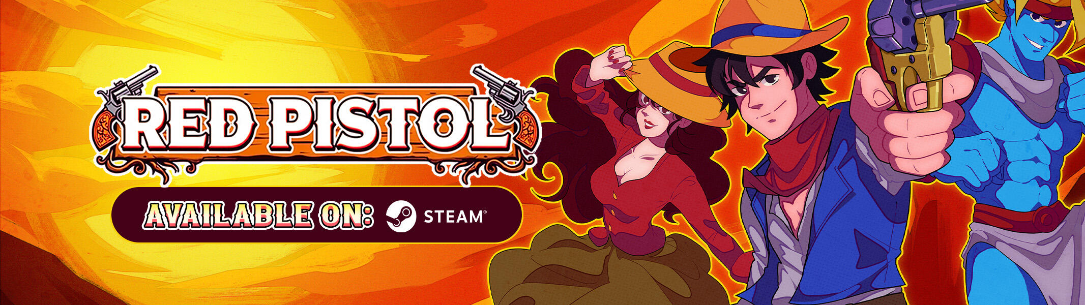 Steam Red Pistol